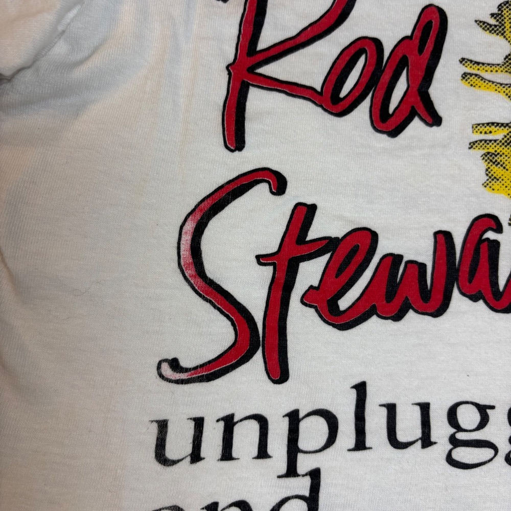 Vintage  Rod Stewart t shirt 1993 Unplugged and Seated Tour large‎ single stitch - Picture 10 of 11